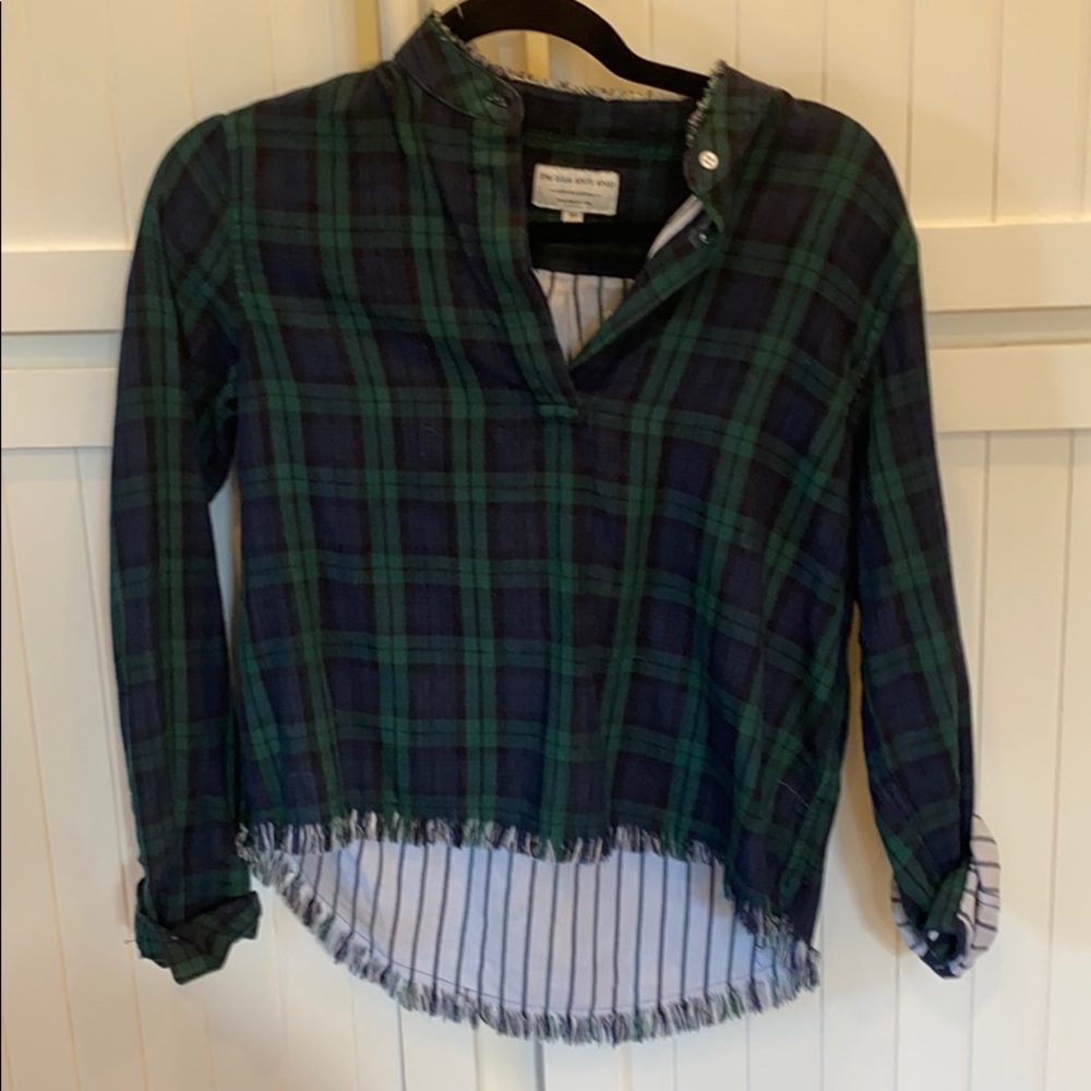 Blue shirt shop top